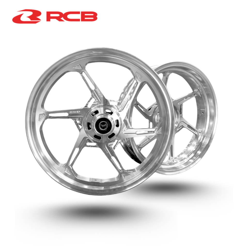(Tặng kèm Van Vòi 8mm) Mâm RCB CNC CT600 Cho SH350i – 6 Cây Xéo – Kích Thước F275x16 R350x16