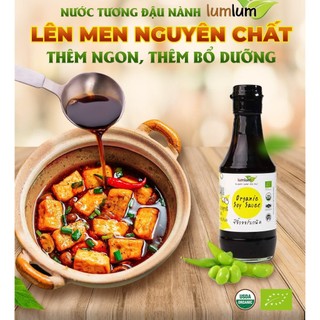 Nước tương đậu nành hữu cơ Lumlum 200ml