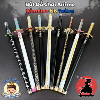 Bút Đồ Chơi Anime Demon Slayer Ngòi 0.5mm Mực Đen,Ngòi Bút Thay Thế Được-Bút Bi Đồ Chơi Anime Nhật Bản Kimetsu No YaiBa
