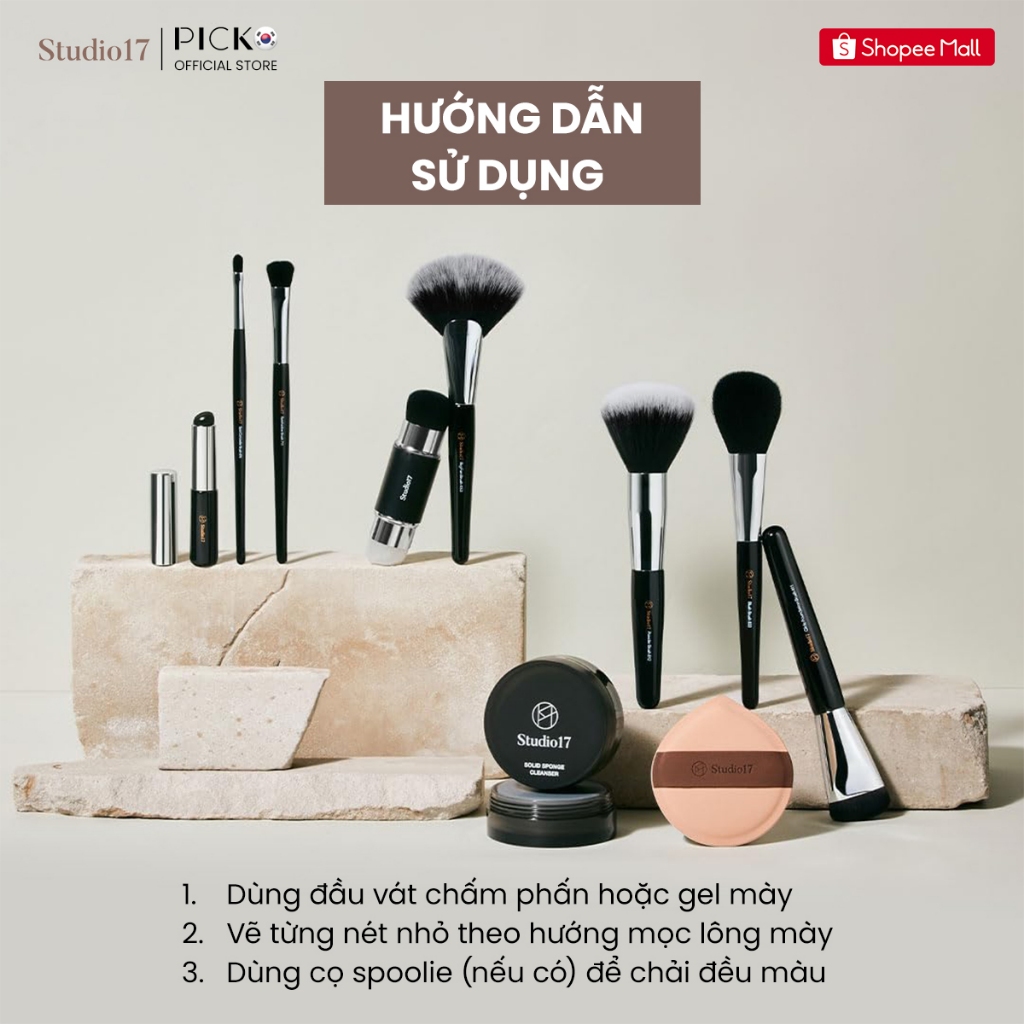 Cọ kẻ lông mày STUDIO17 EYEBROW BRUSH 352