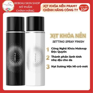 Xịt Khóa Nền Cố Định Trang Điểm Pramy Setting Spray Finish Cố Định Lớp Nền, Trang Điểm 100ml