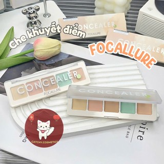 [FOCALLURE] Bảng Triệt Sắc Che Khuyết Điểm FOCALLURE 5 Ô, Color Concealer Palette, 4.3g (FA172)