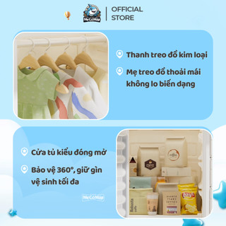 Kệ Đựng Đồ Cho Bé Pakey Cao Cấp CÓ TẤM HẬU, Tủ Kệ Đa Năng Nhiều Hộc Nhựa Nguyên Sinh An Toàn Cho Bé E011