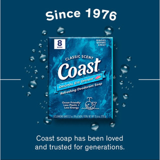 [CHÍNH HÃNG] Xà Phòng Coast Classic Scent Refreshing Deodorant Soap 113g - SHOP DẦU DOKRAK