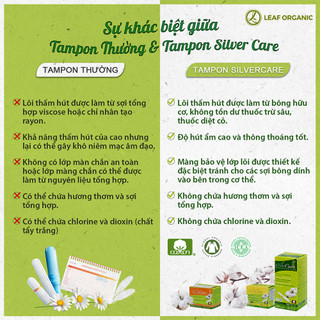 Tampon hữu cơ Silvercare với thiết kế cần đẩy, dễ sử dụng và an toàn cho sức khỏe