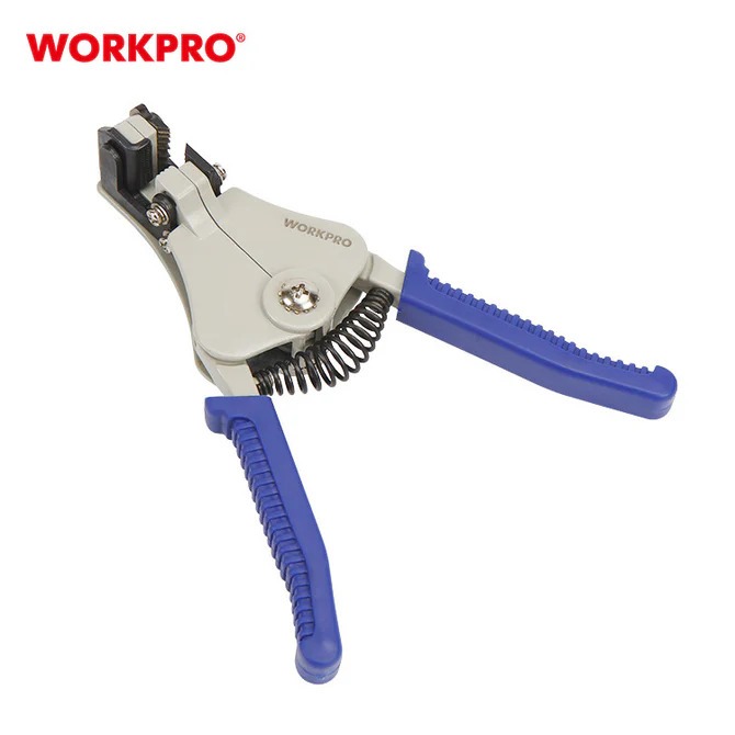 Kìm tuốt dây tự động WORKPRO WP291006 kích thước 168mm (6-1/2 inch), khả năng cắt 8-18AWG (1 - 3,2mm) - Hàng chính hãng