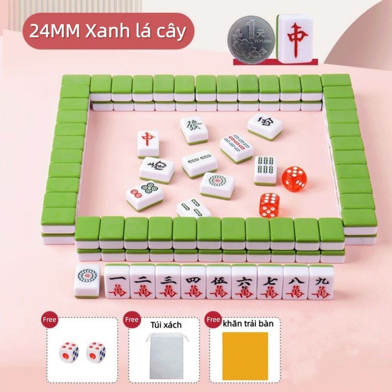Bộ trò chơi Mahjong,Trò chơi bảng truyền thống,Bộ mạt chược mini tiện lợi,Trò chơi bảng giải trí tại nhà