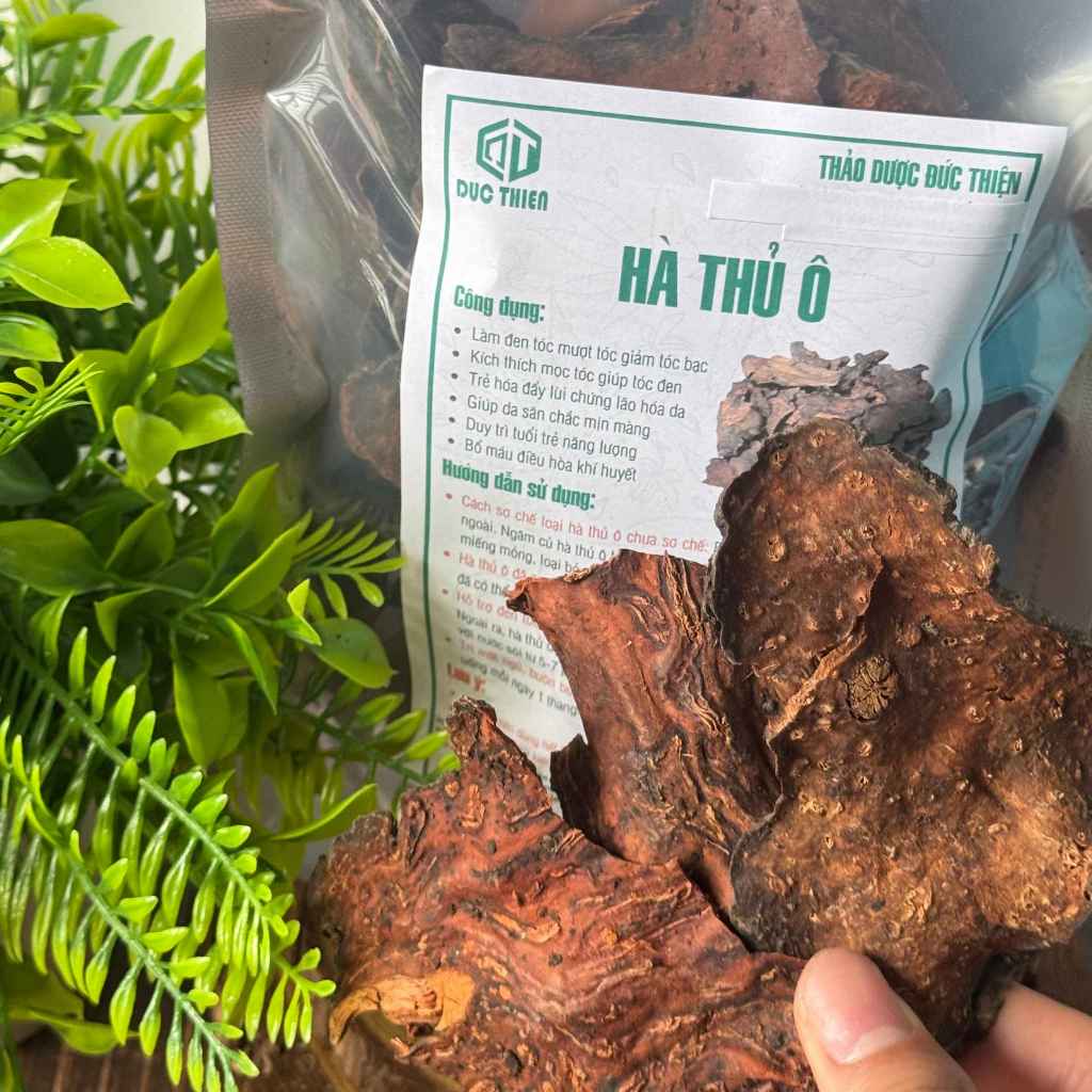 500g, 1kg Hà Thủ Ô Loại 1 Đức Thiện (Khô, Sạch, Thơm) - Giảm Tóc Bạc, Kích Thích Mọc Tóc, Bổ Máu