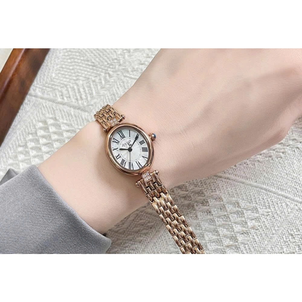 Đồng Hồ Nữ JA-1524C Julius Hàn Quốc Dây Thép (Đồng)