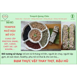TEMPEH NGŨ ĐẬU BỔ TỦY (số 5)- ĐẠM CHAY THAY THỊT, Đậu hũ