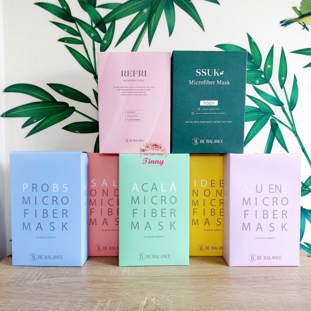 [ HỘP 10 MIẾNG ] Mặt Nạ Vải Vi Sợi Micro Fiber Mask 3in1 Be Balance ...