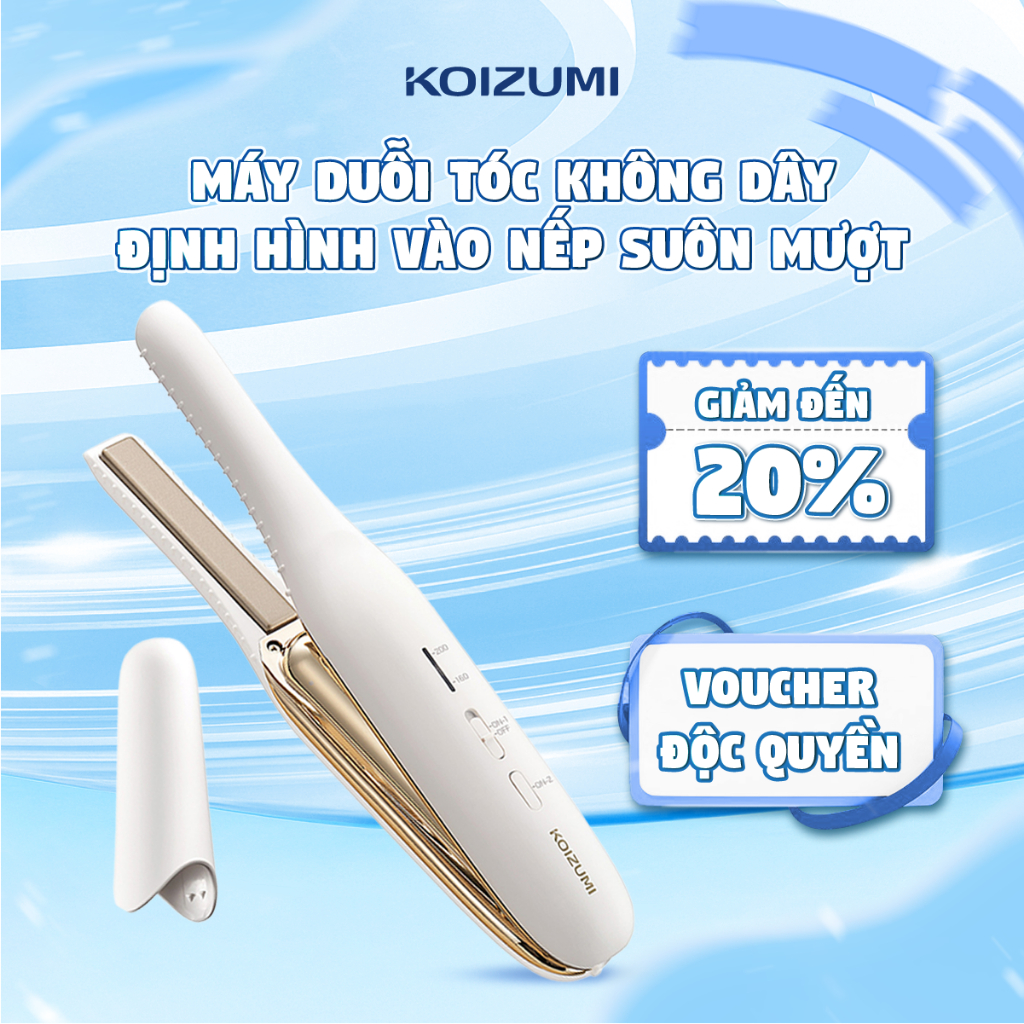 Máy Duỗi Tóc Không Dây Thiết Kế Sang Trọng Giúp Định Hình Tóc Vào Nếp Suôn Mượt Tạo Kiểu Thời Trang