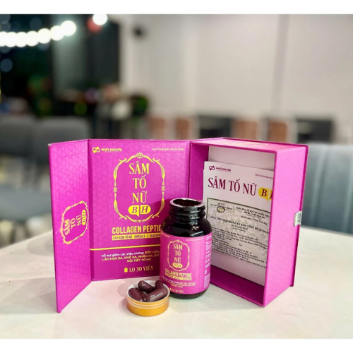 Sâm Tố Nữ BH Hỗ trợ nám da, tàn nhang, bốc hỏa cho Nữ giới hộp 30 viên date mới + quà tặng
