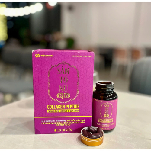 Sâm Tố Nữ BH Hỗ trợ nám da, tàn nhang, bốc hỏa cho Nữ giới hộp 30 viên date mới + quà tặng