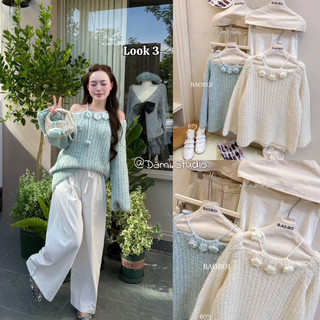 𝜗𝜚𝐃𝐚𝐦𝐢 𝐒𝐭𝐮𝐝𝐢𝐨𝜗𝜚 -Áo Len Yếm Hoa Nổi Fom Rộng Trùm Mông Chất Siêu Mềm Trẻ Trung Nữ Tính QCCC (Ảnh thật )