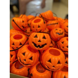 [ Tutuchan ] Gio bí ngô xin kẹo Hallowen, giỏ bí ngô cao cấp có nhạc, đèn