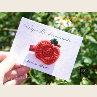 Kẹp tóc hình quả táo đáng yêu cho nữ và bé gái 4.5cm |Cặp tóc mái dễ thương |Shop Rô Handmade