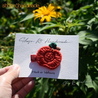 Kẹp tóc hình quả táo đáng yêu cho nữ và bé gái 4.5cm |Cặp tóc mái dễ thương |Shop Rô Handmade