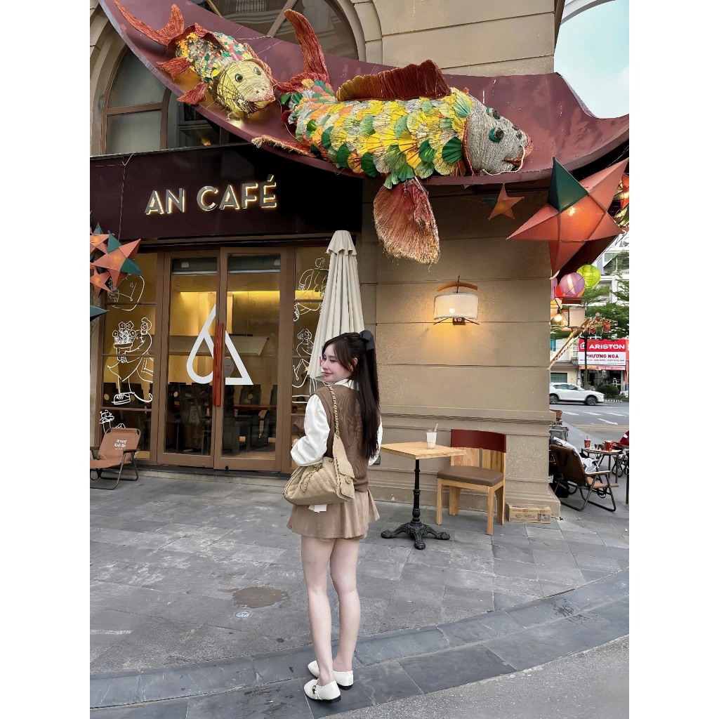 NH CLOTHER - Set bộ nâu be phong cách Hàn Quốc xinh xắn