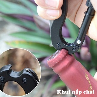 Dao Gấp Đa Năng Mini Carabiner EDC–Dao Bỏ Túi Sinh Tồn, Dao Cắm Trại Tiện Ích Nhỏ Gọn Bền Bỉ Cao Cấp