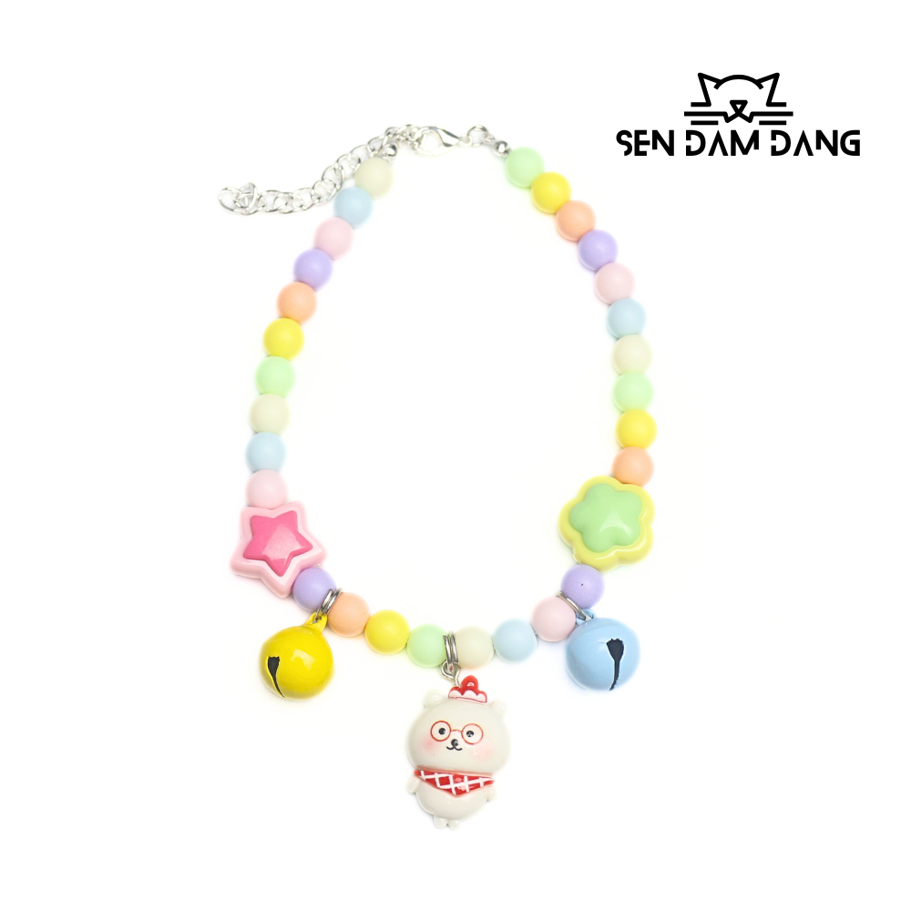 Size M - Vòng Cổ Pastel Cho Mèo Lớn - Chiều Dài 25cm+5cm Dây Nối