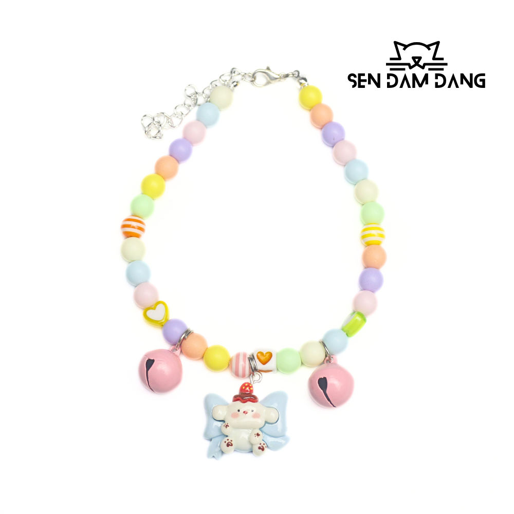 Size M - Vòng Cổ Pastel Cho Mèo Lớn - Chiều Dài 25cm+5cm Dây Nối