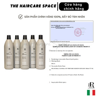 [ITALY] Oxy trợ nhuộm, nâng tông cao cấp Real Star thơm mùi hoa quả, không rát - 1000ml/chai