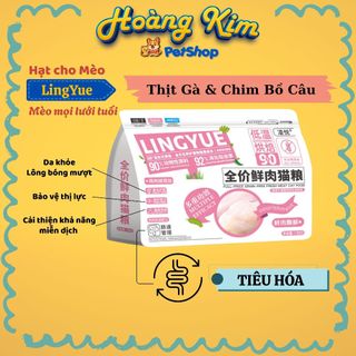 Hạt cho mèo LingYue 1kg chiết. Hỗ trợ tiêu hóa, tiết niệu, tui búi lông, không độn ngũ cốc. KÈM QUÀ