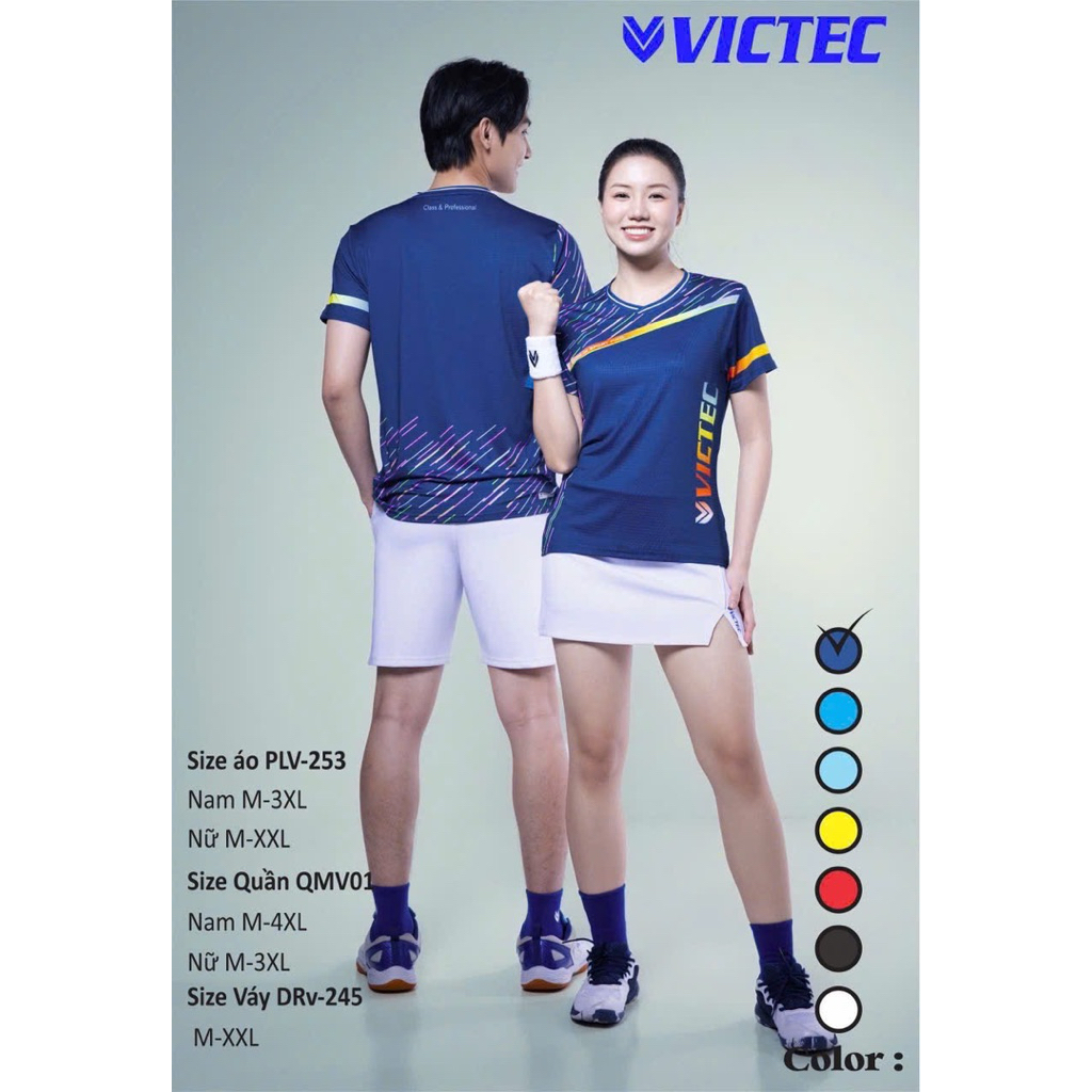 Áo cầu lông Nam Nữ Victec