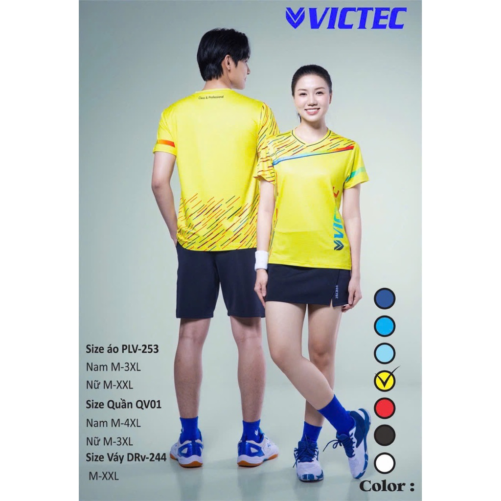 Áo cầu lông Nam Nữ Victec