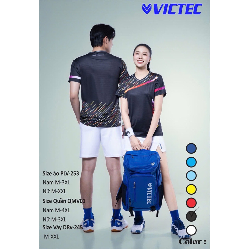 Áo cầu lông Nam Nữ Victec