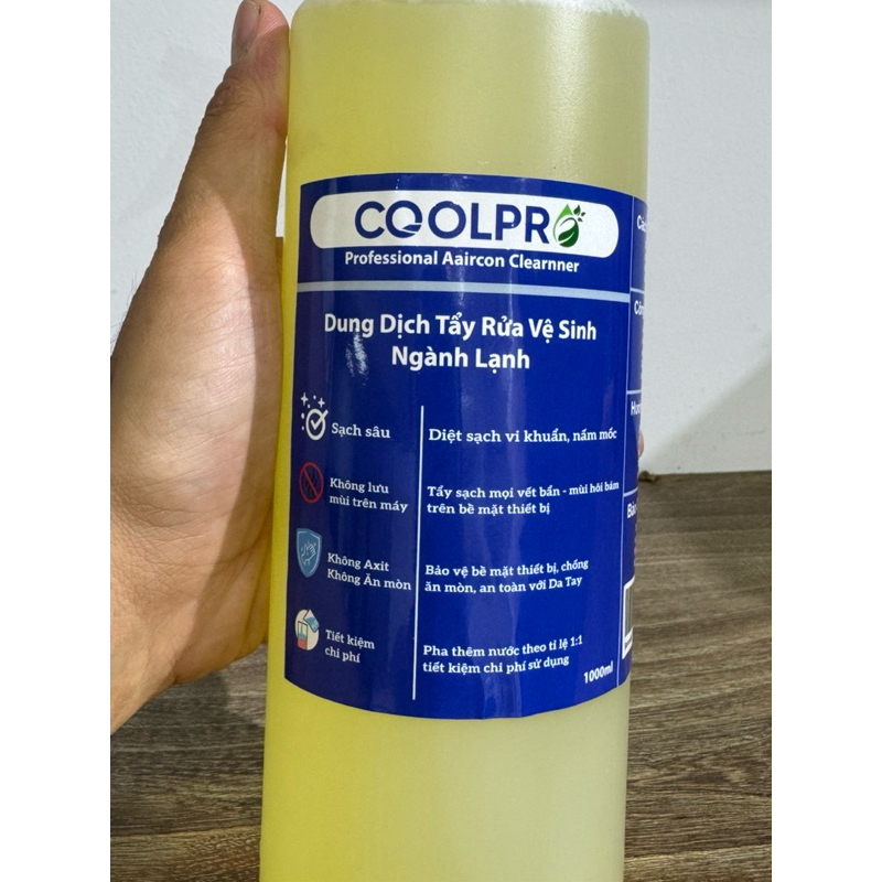 ( Siêu Rẻ ) Tẩy Rửa Điều Hoà CoolPro - dung dịch vệ sinh chuyên Cho Thợ ngành lạnh - chai xịt 1lit