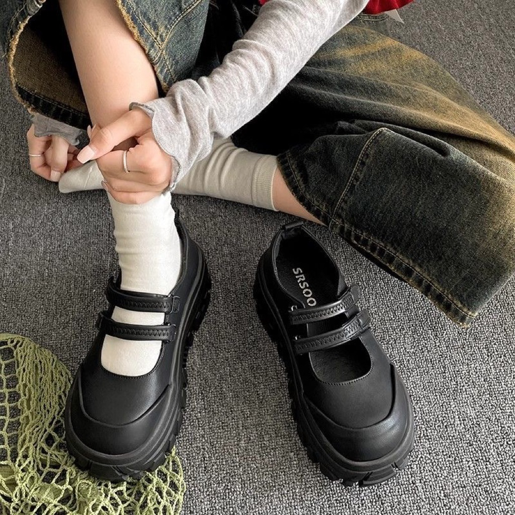ẢNH THẬT -VIDEO-Giày da Oxford đế dày phong cách Hàn Quốc size 35-40
