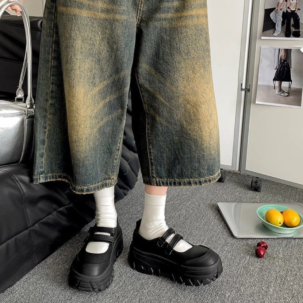 ẢNH THẬT -VIDEO-Giày da Oxford đế dày phong cách Hàn Quốc size 35-40