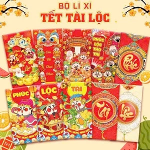 COMBO 10 BAO LÌ XÌ TẾT 2026 ,10 mẫu ngẫu nhiên