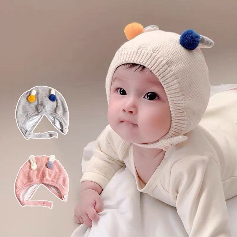 Mũ len siêu dễ thương cho bé từ 2-12 tháng tuổi 43-47cm