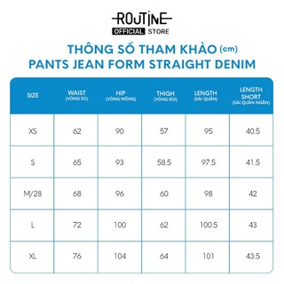 Quần Jeans Nữ Form Straight - Routine 10F25DPAW008