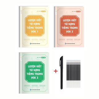 SÁCH-Combo 9 vở luyện viết dẻo tay,bộ thủ,luyện nét+vở luyện viết Hsk123 cho người mới bắt đầu