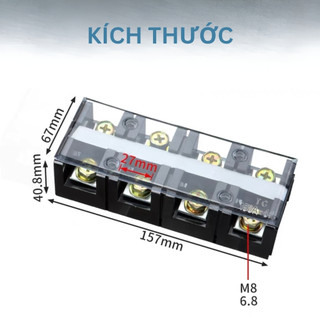 Domino 4P 60A 100A 150A 200A – Cầu Đấu Điện TC604 TC1004 TC1504 TC2004 4 Cực