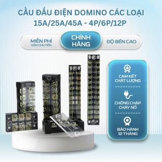 Cầu Đấu Điện Domino Các Loại 15A/25A/45A - 4P/6P/12P dienbaoanh