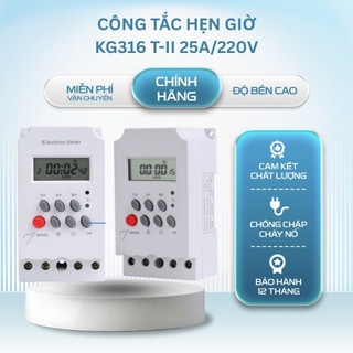 Công tắc hẹn giờ Kg316 T-II/ 25A Timer bộ hẹn giờ tự động