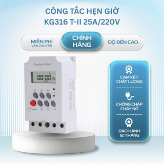 Công tắc hẹn giờ Kg316 T-II 25A/220V, bộ hẹn giờ tự động Thiết bị điện giá tốt