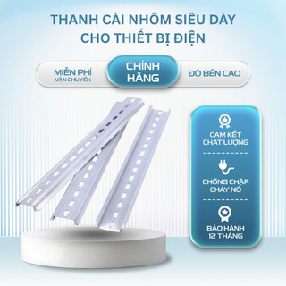 Thanh Cài Nhôm Cài Át Thanh Din Nhôm, Thanh Ray Cài Át Cài Khởi Siêu Dày Phục Vụ Làm Tủ Điện