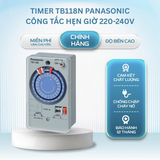 Role Thời Gian, Rơ Le Đồng Hồ Hẹn Giờ TB118 -220v Panasonic, Timer Thời Gian Công Tắc Đa Năng