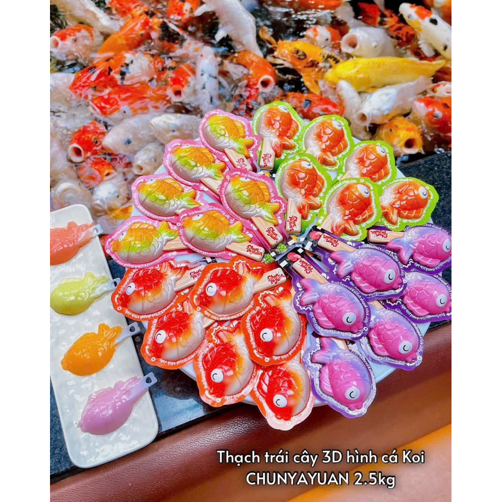 Thùng 2,5 kg 🍭 THẠCH TRÁI CÂY 3D HÌNH QUE KEM CHUNYAYUAN – MÓN ĂN VẶT SIÊU DỄ THƯƠNG CHO MỌI LỨA TUỔI! 🍓