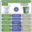 Máy giặt mini Achita quay tay G60 vắt kiệt nước đánh bay vết bẩn, máy giặt đồ lót, tất vớ, đồ cho bé