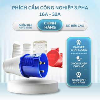 Phích Cắm Công Nghiệp, Ổ Cắm Công Nghiệp 3 Pha 16A và 63A (Cố Định-Di ĐỘNG)