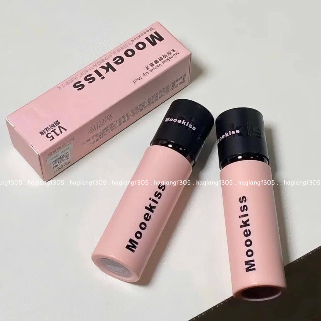Son Kem Lì Mooekiss Velvet Lip Mud Nắp Đen Chất Nhung Bùn Lì V6 Đỏ Hồng, V15 Hồng Đất | BigBuy360 - bigbuy360.vn