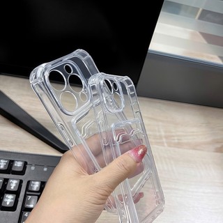 Ốp lưng trong có ngăn đựng thẻ - chống sốc cho iphone 13/13pro/13promax/14/15/16/17/pro/plus/promax