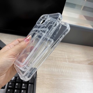 Ốp lưng trong có ngăn đựng thẻ - chống sốc cho iphone 13/13pro/13promax/14/15/16/17/pro/plus/promax